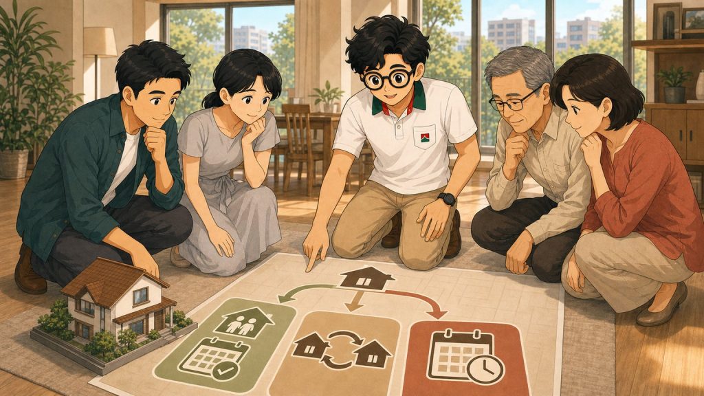 Polo衫小唐與家人評估自住優惠、重購與延長持有期間三條路徑
