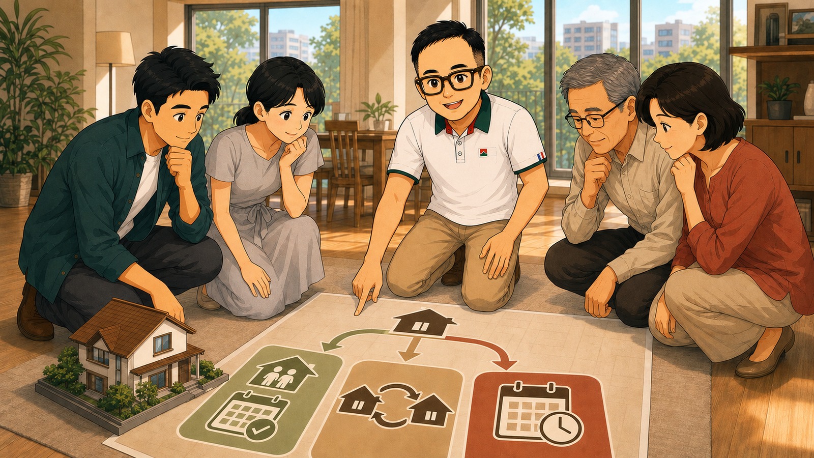 Polo衫小唐與家人評估自住優惠、重購與延長持有期間三條路徑